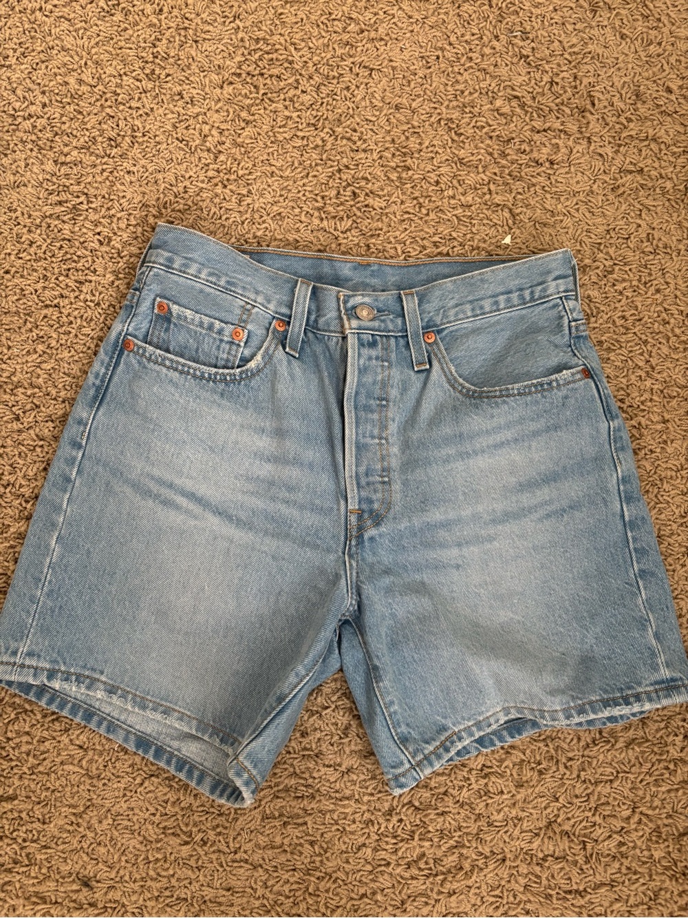 Levi's Light Blue Denim Shorts